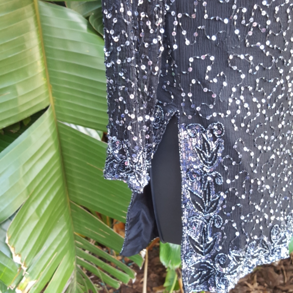 Vintage beaded and sequin tunic - Picture 5 of 11